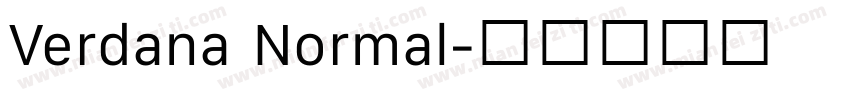 Verdana Normal字体转换